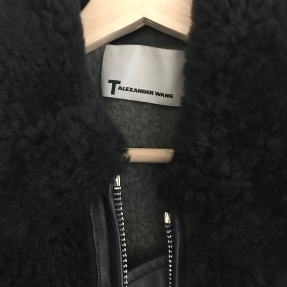 alexander wang shearling coat
